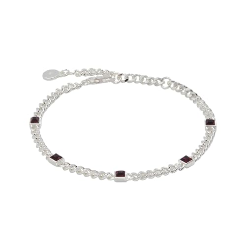 Image of Alex and Ani September Birthstone Sapphire Curb Chain Bracelet