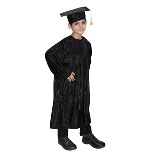 Image of Kaku Fancy Dresses Graduation Gown With Hat & Stole /Scarf | Degree Costume For Convocation Dress For Boys & Girls