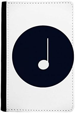 DIYthinker White Music Crotchet Notes Black Passport Holder Notecase Burse Wallet Cover Card Purse image 2