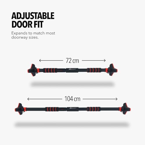 Image of Boldfit Pull Up Bars For Home Workout -Chin Up Bar Gym Accessories for Men Door Way Adjustable Hanging Rod Without Screw, Anti-skid Grip, Strength Training Exercise Bar