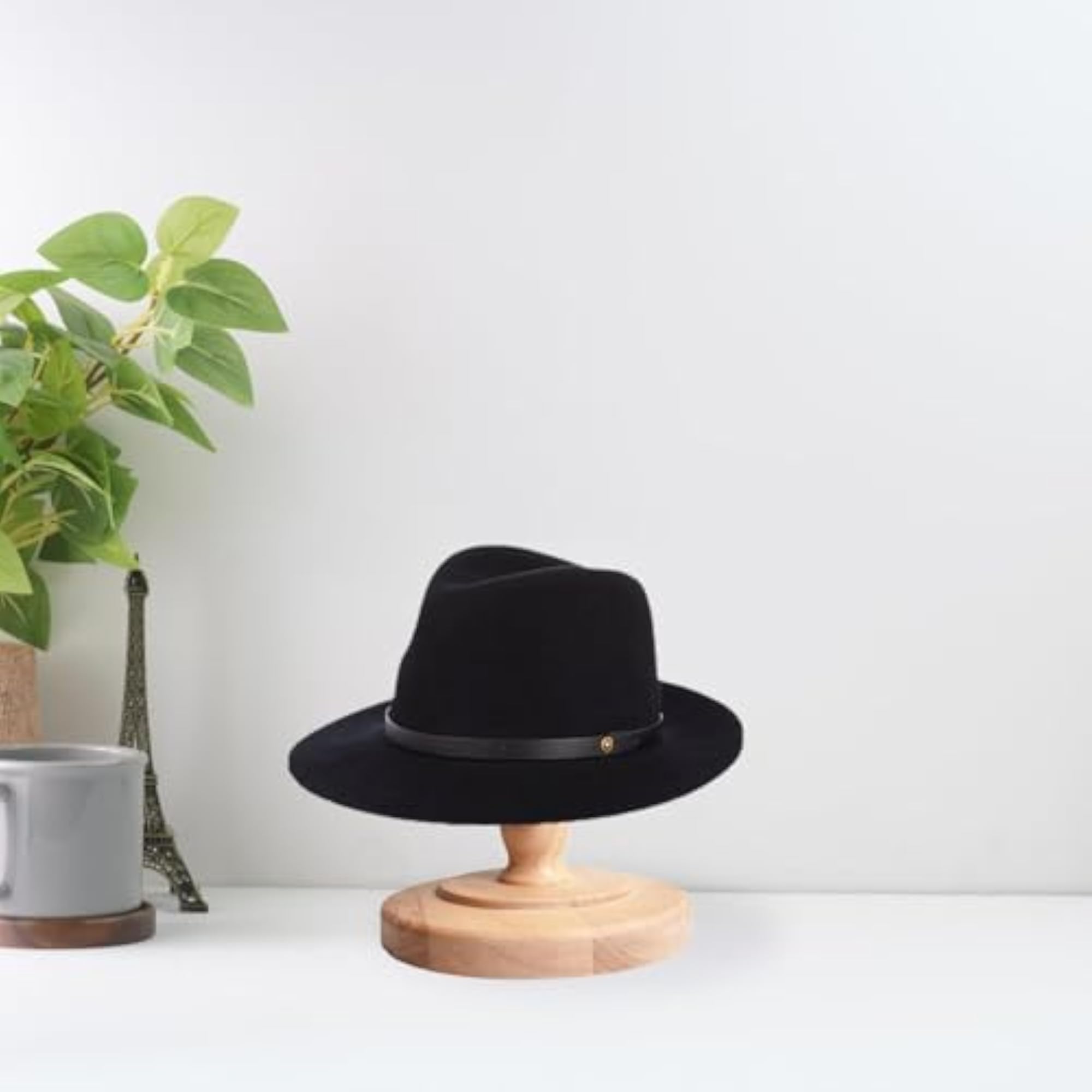 Round Base Wood Display Stand Holder for Home Styling