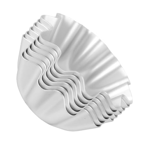 Cabilock 6Pcs Egg Tart Non Stick Tart Pans for Baking Kitchen Gadget Design for Desserts and Sweet Treats