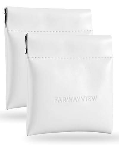 FARWAYVIEW Squeeze Coin Purse (2-Pack) - Small Vegan Leather Change