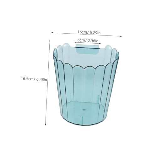 Caneca de basura colgante para puerta de gabinete azul miniatura 2