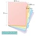 Sooez 6-Tab 3 Ring Binder dividers with tabs, Durable Plastic Write & Erase Tab Dividers for 3 Ring Binder, Aesthetic Cute Binder Dividers for Student, Teacher, Office, Home Organizers, 1 Sets