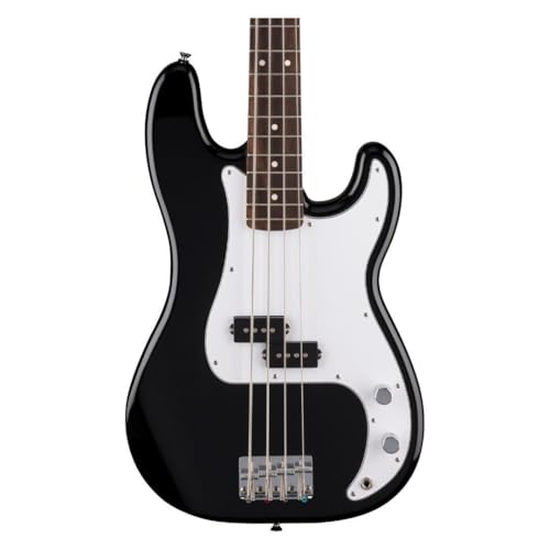 Fender Standard Precision Bass Guitar, with 2-Year Warranty, Modern "C" Shaped Neck, Laurel Fingerboard, White Pickguard, Black - image 3