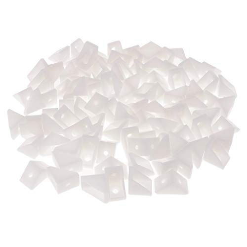 Preisvergleich Produktbild Fenteer 100Pc Weiß L Form Kantenschutz Eckschutz Kantenschutzwinkel Kantenschoner