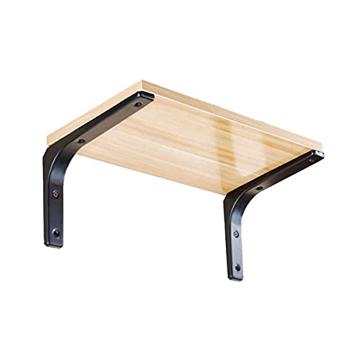 HJW Praktische Opbergrek 10 Stks Zwarte Driehoek Drijvende Plank Beugel Stand, Metalen Muur Mount Opslag Rack Lade voor Woonkamer Slaapkamer Badkamer Keuken 1Huiyang-01020,300 Mm - Image 4