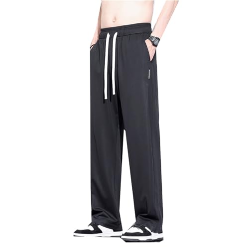 Pantalon cargo léger coupe droite GUOYUXIAO vêtement large respirant pour homme