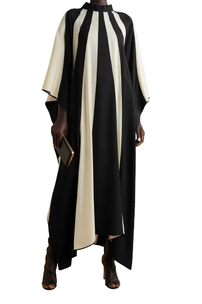 Hiyan Creation Beach Wear Soft Satin Silk Kaftan,Regular Wear Luxury Black Kaftan,Fancy Dress For Women, Occasion Wear Caftan.