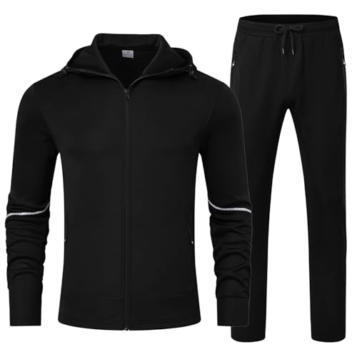 YSENTO Men's Sweat Suits 2 Pieces Sets Track Jogging Suits Outfits Warm Up Athletic Tracksuits Sweatsuits
