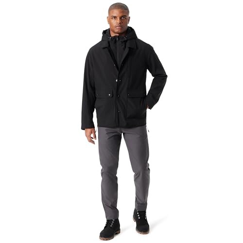 BASS OUTDOOR Mens Storm System Water Resistant Breathable Barn Jacket With Wind Proofing Standard