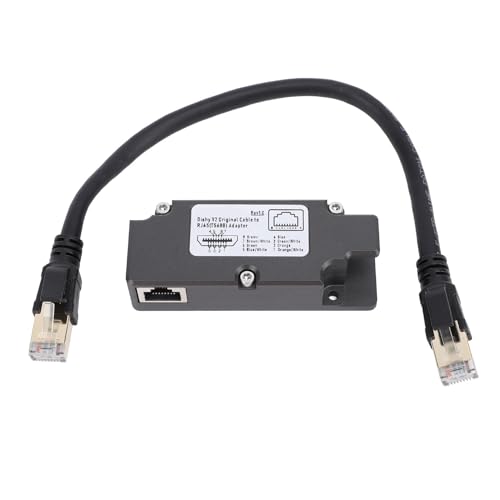 Dishy V2 to RJ45 Adapter, Ethernet Adapter for Gen 2 Rectangle Dish Satellite V2, Dishy Cable Adapter, Ethernet Adapter, Internet Kit