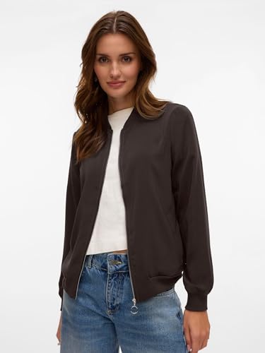 VERO MODA Damen VMCOCO L/S Bomber GA NOOS Kurzjacke, Chocolate Torte, L