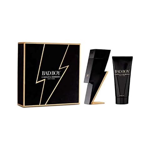 Carolina Herrera Bad Boy Eau De Toilette + Duschgel für Haar und Körper, 100 ml Cover