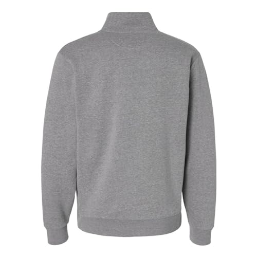 Next Level Unisex Fleece Quarter-Zip Pullover, XL, Heather Grey2