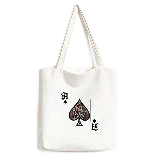 Sac à main illustration personnages et poker spade au design abstrait moderne et finitions premium
