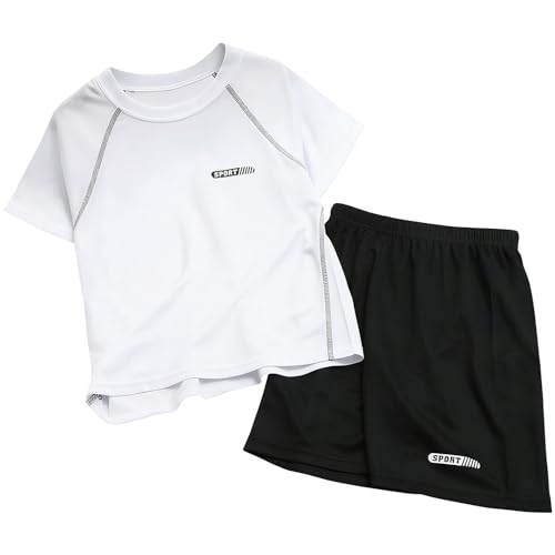 Chándal de verano para niños con camiseta de manga corta y pantalones cortos para fútbol