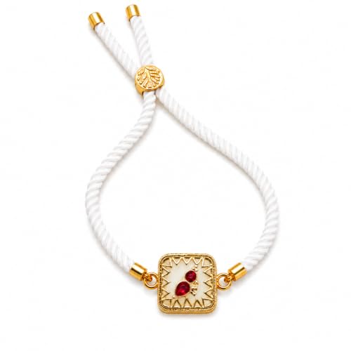 Image of M.F.H Premium Designer Rakhi for Brother | Adjustable Handmade Raki Bracelet |Traditional Raksha Bandhan Gift for Brother | Comfortable & Skin-Friendly RaKi