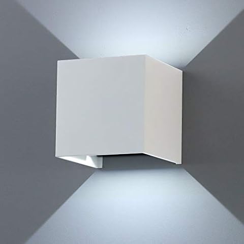 K-Bright Wall Lamp Aluminum Housing Modern Design Home Night Light for Bedroom,Living Room,Kitchen,Hallway, Pathway and Staircase IP65 Waterproof Cover