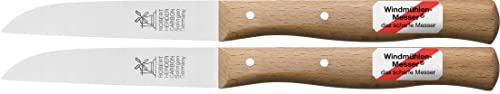 2 x Gemüsemesser, kleines Küchenmesser mit Holzgriff, Schälmesser, 8,5 cm Herder Windmühlenmesser Klassiker mittel Cover