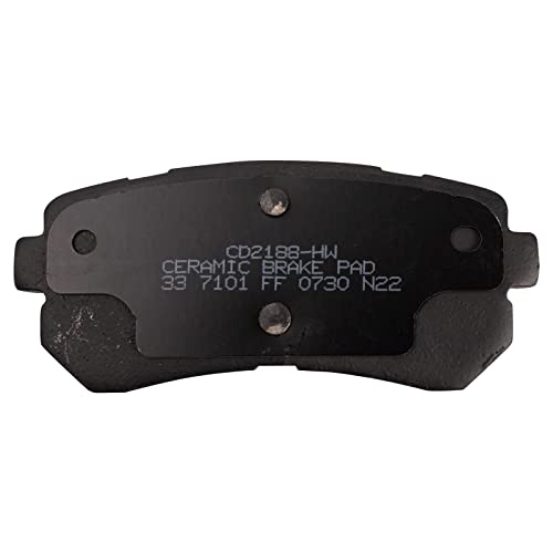 Image of TRQ Rear Brake Pad and Rotor Set Ceramic Compatible with 2018-2020 Hyundai Kona