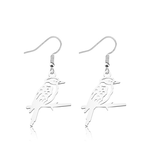 OKEYCH Kookaburra Lover Gift Kookaburra Bird Design Earrings Kookaburra Owner Jewelry Bird Watcher Watching Gift (Kookaburra Bird Design E)