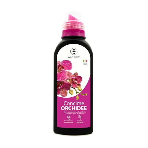 GebEarth® | Concime Orchidee【500ml】, ricco di Microelementi Chelati, stimola e prolunga la...