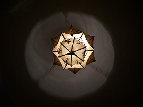 Marokko orientalische Decken Lampe Leuchte Henna Leder - 905386-0007 – Bild 4