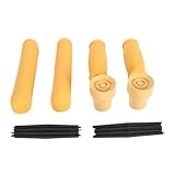 Krückenpolsterung, Krückenpolster für Achseln, Weiches Gummi-Handgriff-Unterarmpolster, Rutschfeste Spitze, Krückenpolster-Set, Krückenzubehör für Aluminium- und Holzkrücken