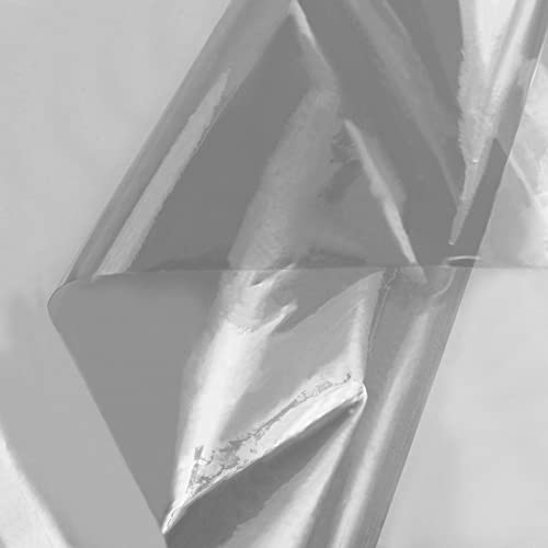 Image of Shower Curtain Liner with 3 Magnets - Heavy Duty PEVA Plastic Shower Curtain for Bathroom, Waterproof Vinyl & See Through Liner, Metal Grommets - Color Block Clear /Black, 72x72