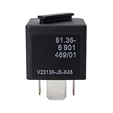 HiSport 12VDC 4 Pin Automotive Power Relay Multi Use V23136-J6-X48 61366901469 for E90 E91 E92 E93 CAS Module Compatible with BMW Cooper