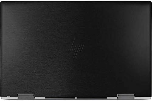 Skinit Decal Laptop Skin Compatible with HP Envy x360 Convertible 15-ed0047nr (2020) - Skinit Originally Designed Black Brushed Steel Texture Design