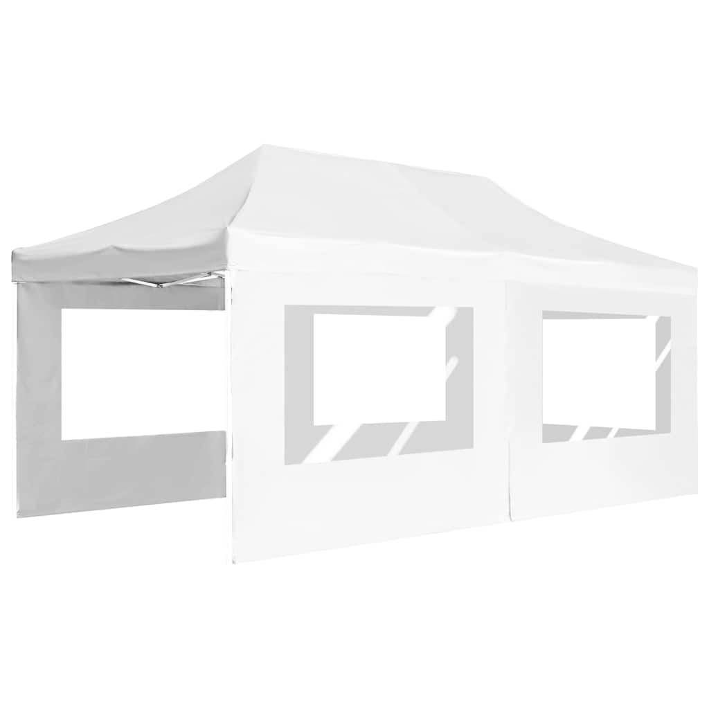 Namiot Imprezowy 6x3 m z Oknami PVC | Składana Rama Aluminiowa, Tkanina Oxford, Panele Boczne, Do Ogrodu i Grillowania