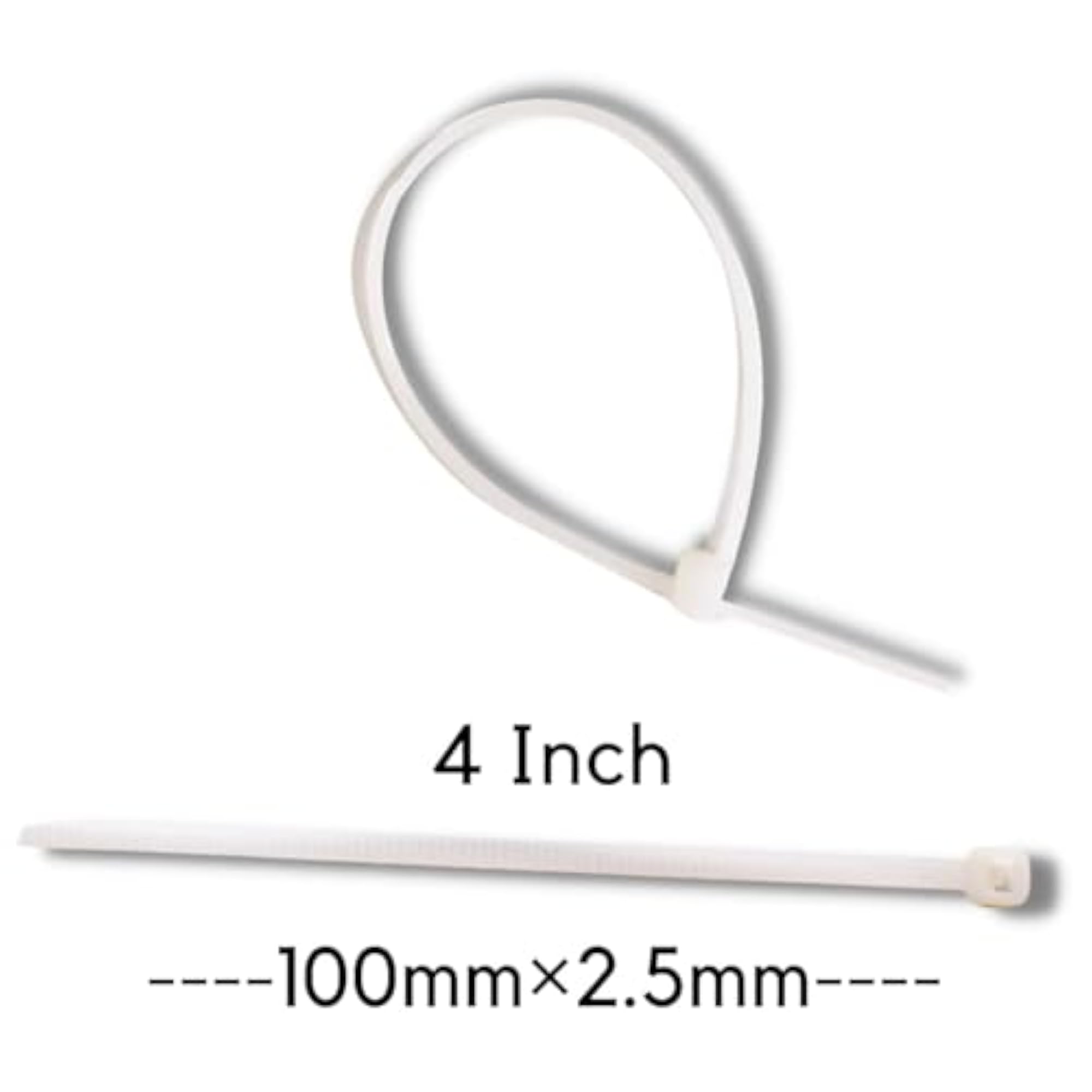 Nylon Cable Ties, Self Locking, Pack of 1000