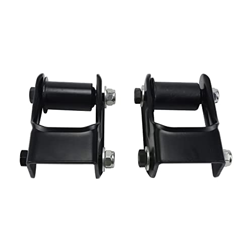 JUEDIMA 2pcs Rear Leaf Spring Shackle Kit Fits for GMC Jimmy Sonoma Chevy Blazer S10 Bravada Hombre 1994-2005 15665302 722-028
