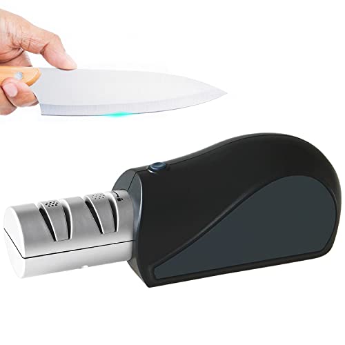 Messerschärfer elektrisch profi leistungsstarker Motor Schärfen 2 Stufen Batterie und Netz messerschleifer elektrisch messerschleifmaschine schleifmaschine messer Cover