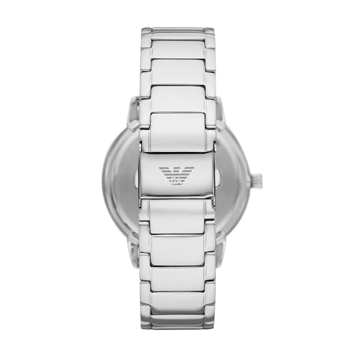 Emporio Armani Herrenuhr 3-Zeiger-Werk Datum Edelstahl, AR11575 – Ansicht 3