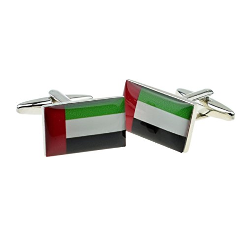 Mancuernillas Hombre Bandera Emiratos Árabes miniatura 1