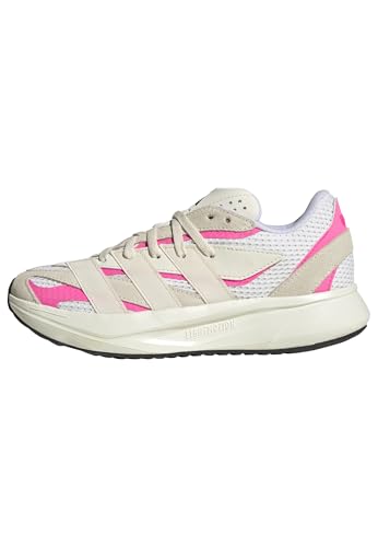Adidas Unisex-Kids Lightstride Sportswear, Off White/Wonder White/Lucid Pink, 6