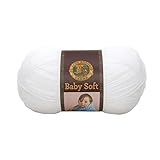 Lion Brand Yarn 920-100 Babysoft Yarn, White