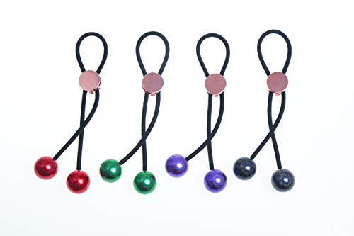 Sliding Hair Ties Ponytail Holders Elastic Hair Cord Rose Gold Knot Galaxy Planet Starry Ball