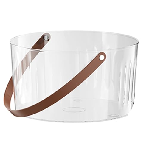 WANGJIANPENGPL Cubiteras para Hielo Grande para Fiestas, Cubitera para Cócteles, Enfriador de Cerveza de Plástico, Cubo Cerveza para Vino Champán(White,23x20x13cm/9x8x5in)