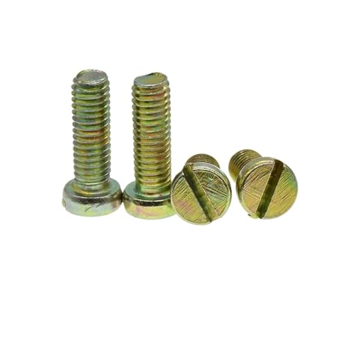 M2 M2.5 M3 M4 M5 M6 Carbon Steel Slotted Cap Head Slot Column Round Cheese Head Screw(M5-20mm(10pcs))