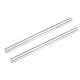 DMiotech 2 Pack Aluminum Round Rod Bar 15mm Diameter 250mm Length for DIY Craft Model Plane
