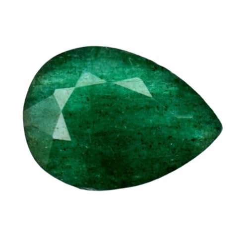 Poire émeraude naturelle pierre précieuse en vrac facettée DIY