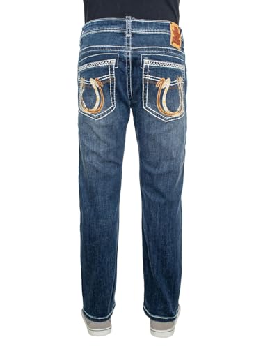 Men's Premium Straight Fit Denim Jeans Sizes 28-40 Style:WB482