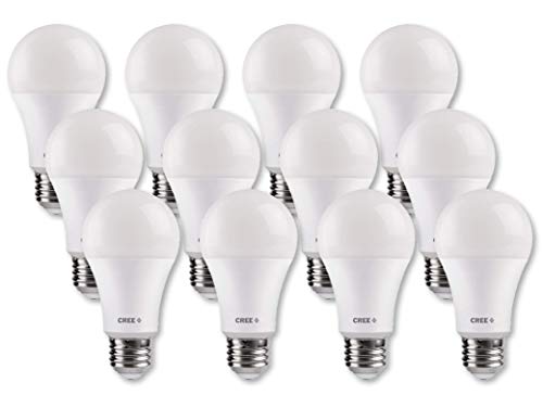 Best Deal Product Cree Lighting, A19-60W-B1-27K-E26-U4-MP, Basic A19 60W Equivalent LED Bulb, 800 lumens, Dimmable, Soft White 2700K, 15,000 hour rated life | 12-Pack, Black Friday - 50% OFF Cree Lighting, A19-60W-B1-27K-E26-U4-MP, Basic A19 60W Equivalent LED Bulb, 800 lumens, Dimmable, Soft White 2700K, 15,000 hour rated life | 12-Pack,