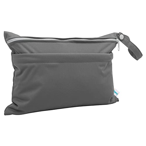 Image of Babygoal Wet Dry Bags for Baby Cloth Diapers, Washable Travel Bags, Beach, Pool, Gym Bag for Swimsuits & Wet Clothes with Two Zippered Pockets 3 Pack(S,M,L), 3SML01