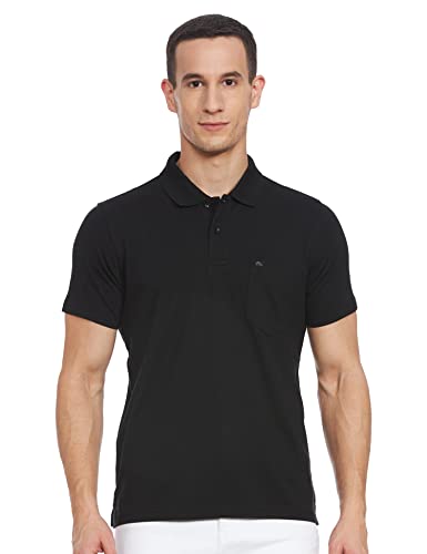 Image of Monte Carlo Mens S.Blue Plain Collar T-Shirt |22203401-167